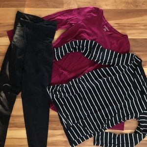 Maternity Bundle! Bump Start and Motherhood Top and Leggings Size Small